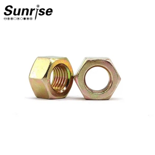 Carbon Steel Yellow Zinc Plated DIN934 Hexagonal Txiv ntseej