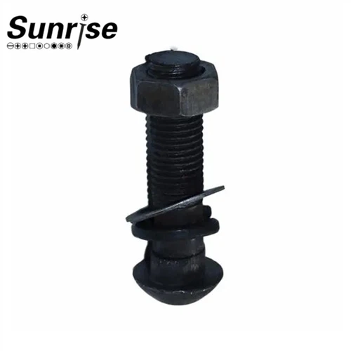 Customized stainless steel round head bolts Carbon steel Grade 109 zinc plated Railway track fishplate bolt 4 Customized stainless steel round head bolts Carbon steel Grade 109 zinc plated Railway track fishplate bolt 4