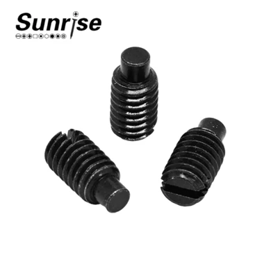 Dub Finish Cone Point Screws Taper Slotted Teem Ntsia Hlau
