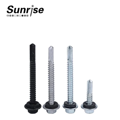 Hex Lub Taub Hau Nrog Washer Zinc Self Drilling Automotive Screw