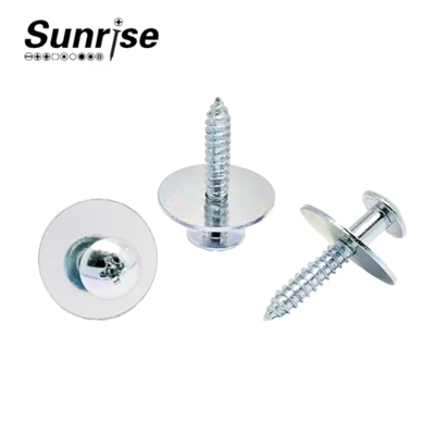 Lub Zog Muaj Zog Loj Loj Lub Taub Hau Nws Tus Kheej Tapping Lub Taub Hau Ib Nrab Xov Nrog Washer Screws