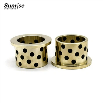Roj-Dawb Lub xub pwg Bushing / Graphite Tooj Bushing / Flange Self-Lubrice Cov Kabmob