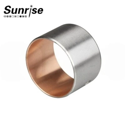 Tus kheej lubricating cov kabmob siab siab precision tooj liab alloy bimetallic bushing
