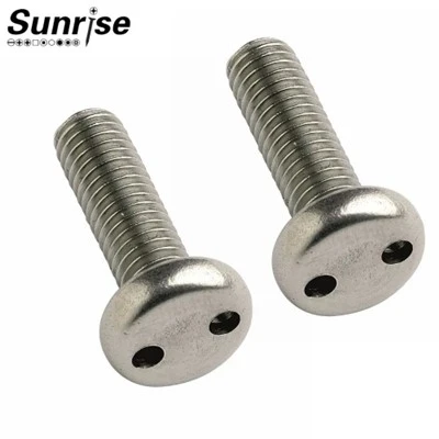Stainless Hlau 2 Qhov Ncauj Qhov Muag Pan Lub Taub Hau Kev Ruaj Ntseg