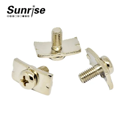 Ob Qhov Kev Sib Tw Hla Round Lub Taub Hau Pad Clamps Thaiv Ntsia Hlau Nrog Square Washer